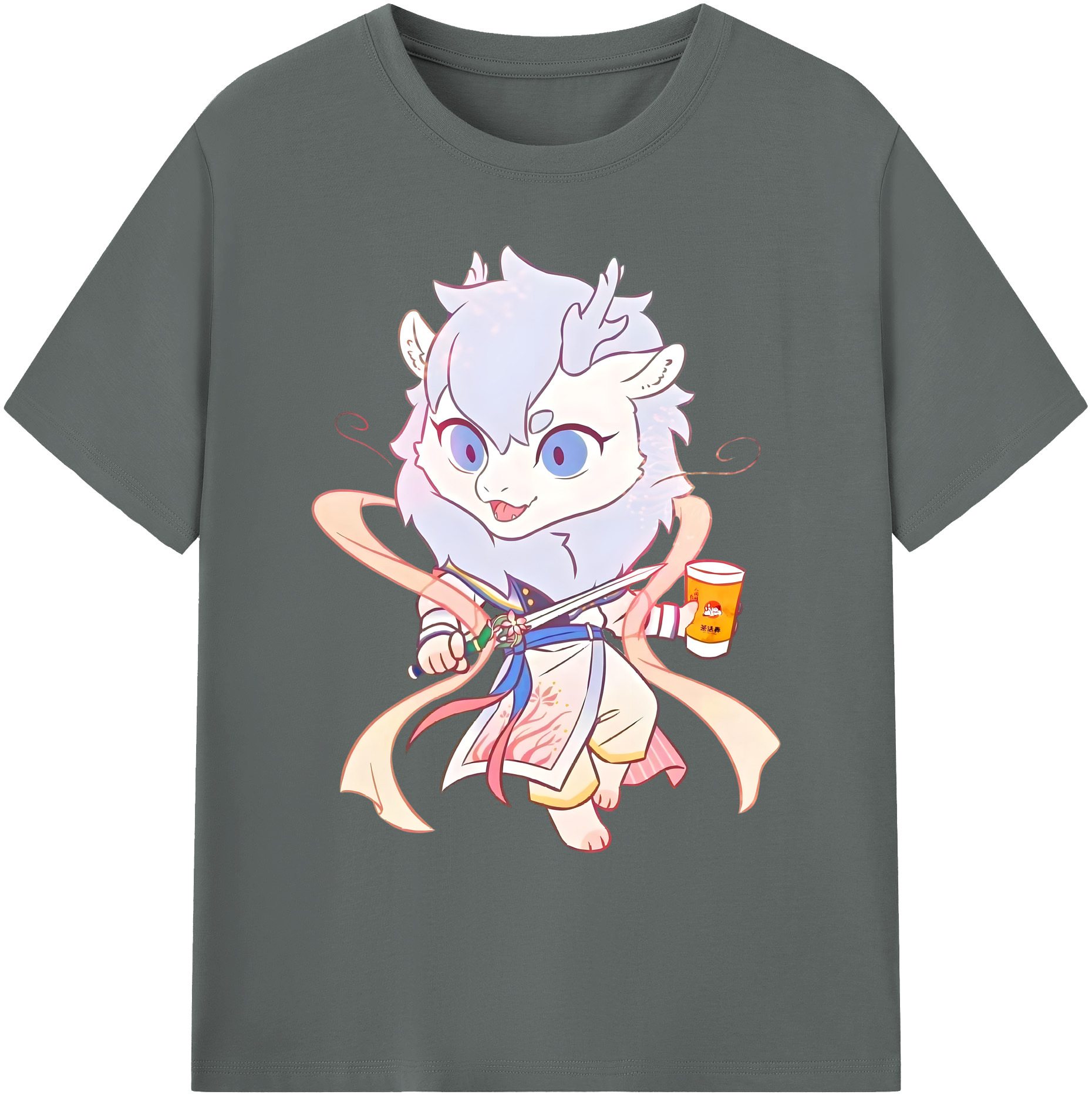 （画像用） Ne Zha 2 ナタ 魔童の大暴れ 綿100％ メンズ半袖Tシャツ｜肌触りやわらか＆通気性